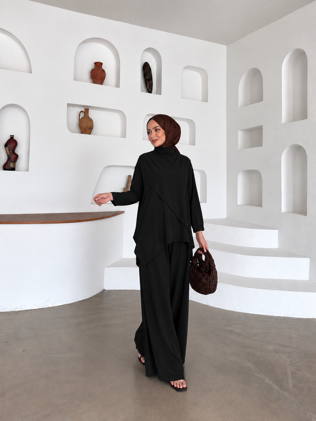Lina Pileli Sundy Takım - Siyah